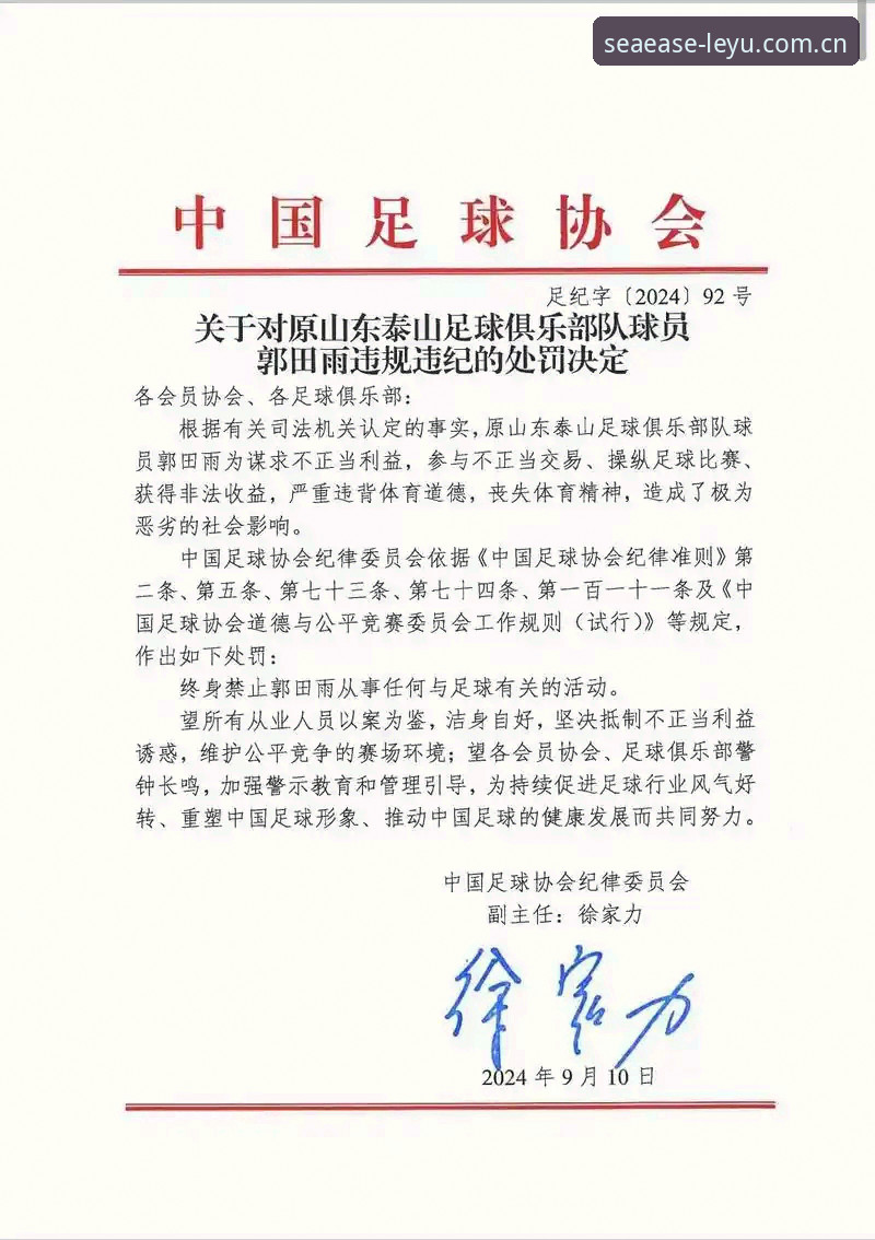 最新乐鱼网页版怎么用 资深用户深度解析:从足协最新禁足名单看中国足球的整治风暴